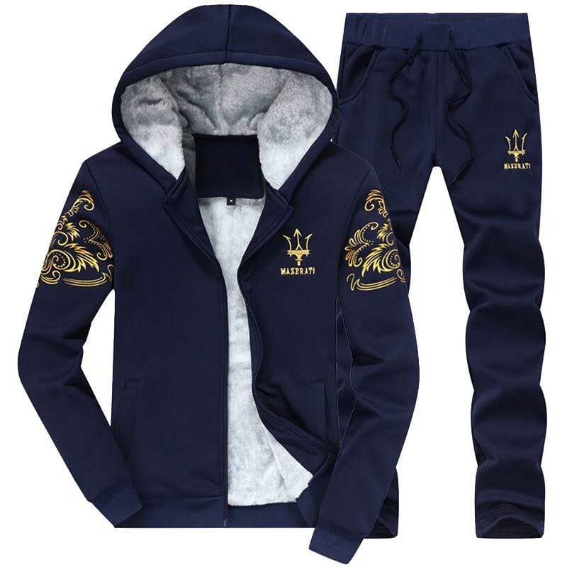 Hooded Style Funky Printed 2-Pcs Tracksuit.