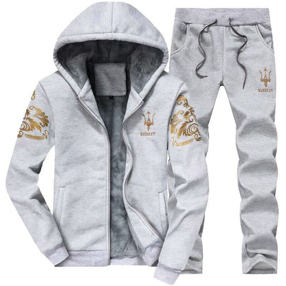 Hooded Style Funky Printed 2-Pcs Tracksuit.