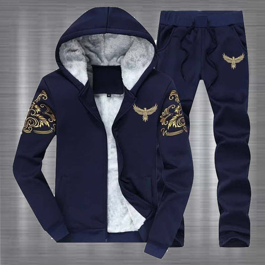 Hooded Style Funky Printed 2-Pcs Tracksuit.