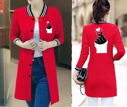 Women's Baseball Pocket Style Button Printed Upper.