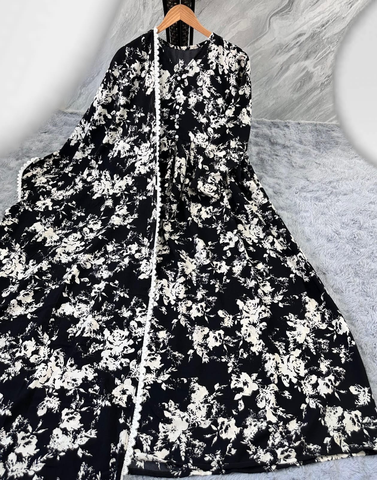 Chiffon Maxi With Same Dupata