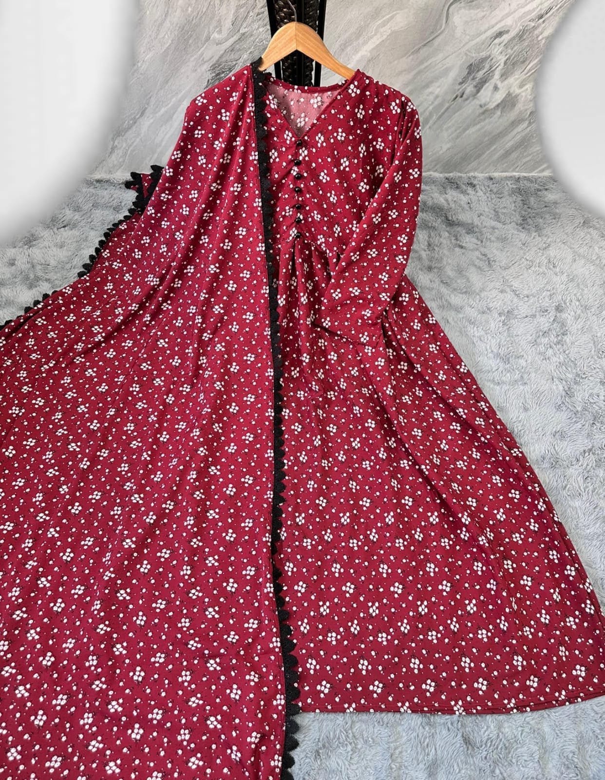 Chiffon Maxi With Same Dupata