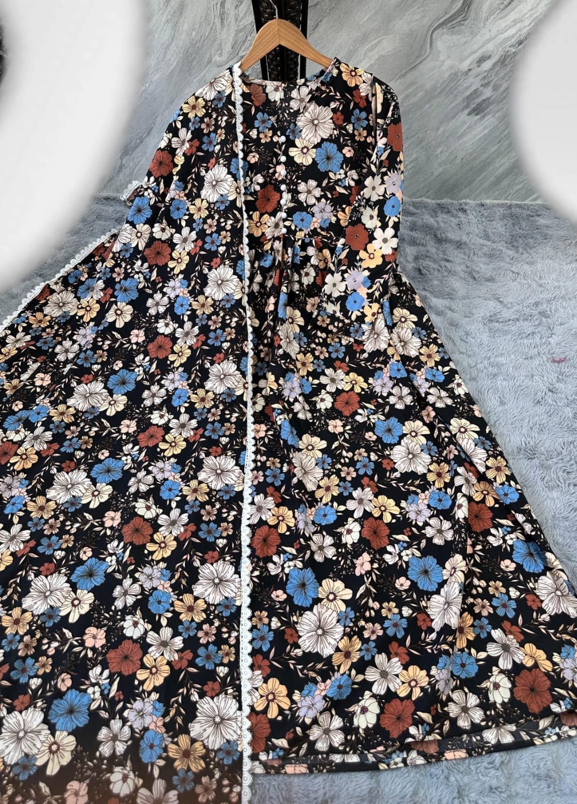 Chiffon Maxi With Same Dupata