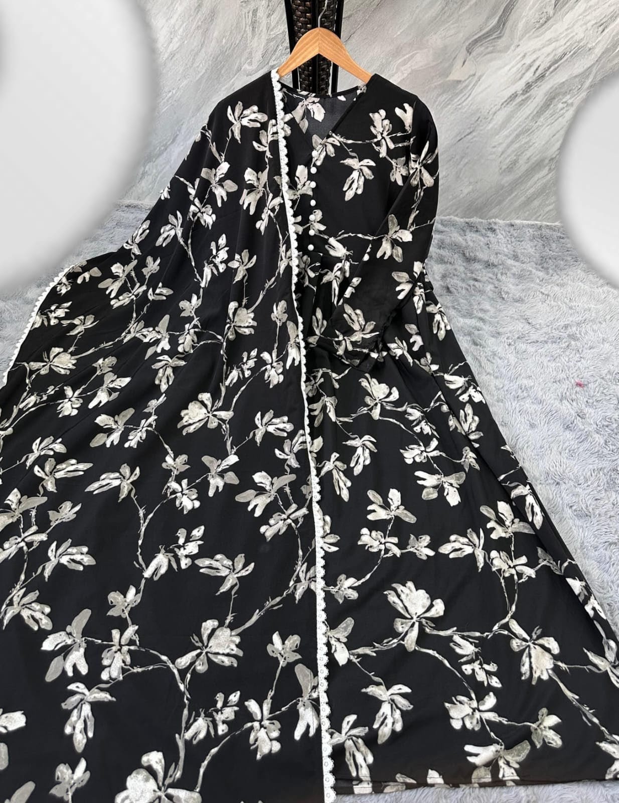 Chiffon Maxi With Same Dupata