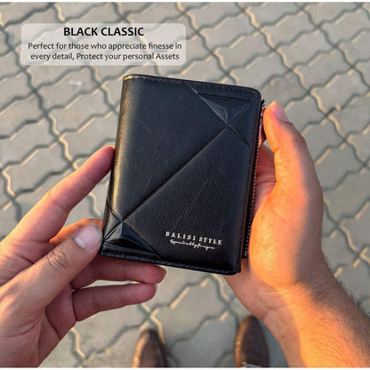 Balisi Style Classic Very High Very Spacious Book Style Wallets Plus Cardholder With Extra Coin Pouch
