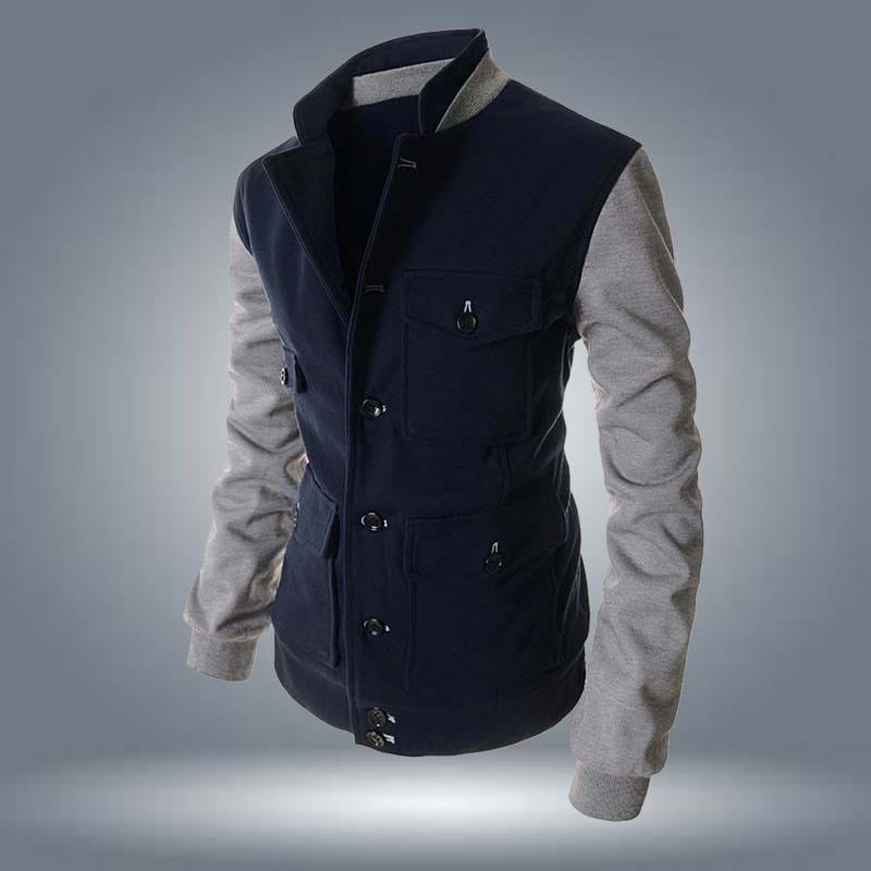 Multi Pocket Collar Style Winter Coat