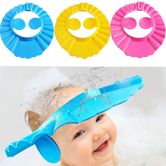 Baby Shower Cap Adjustable Hair Wash Hat