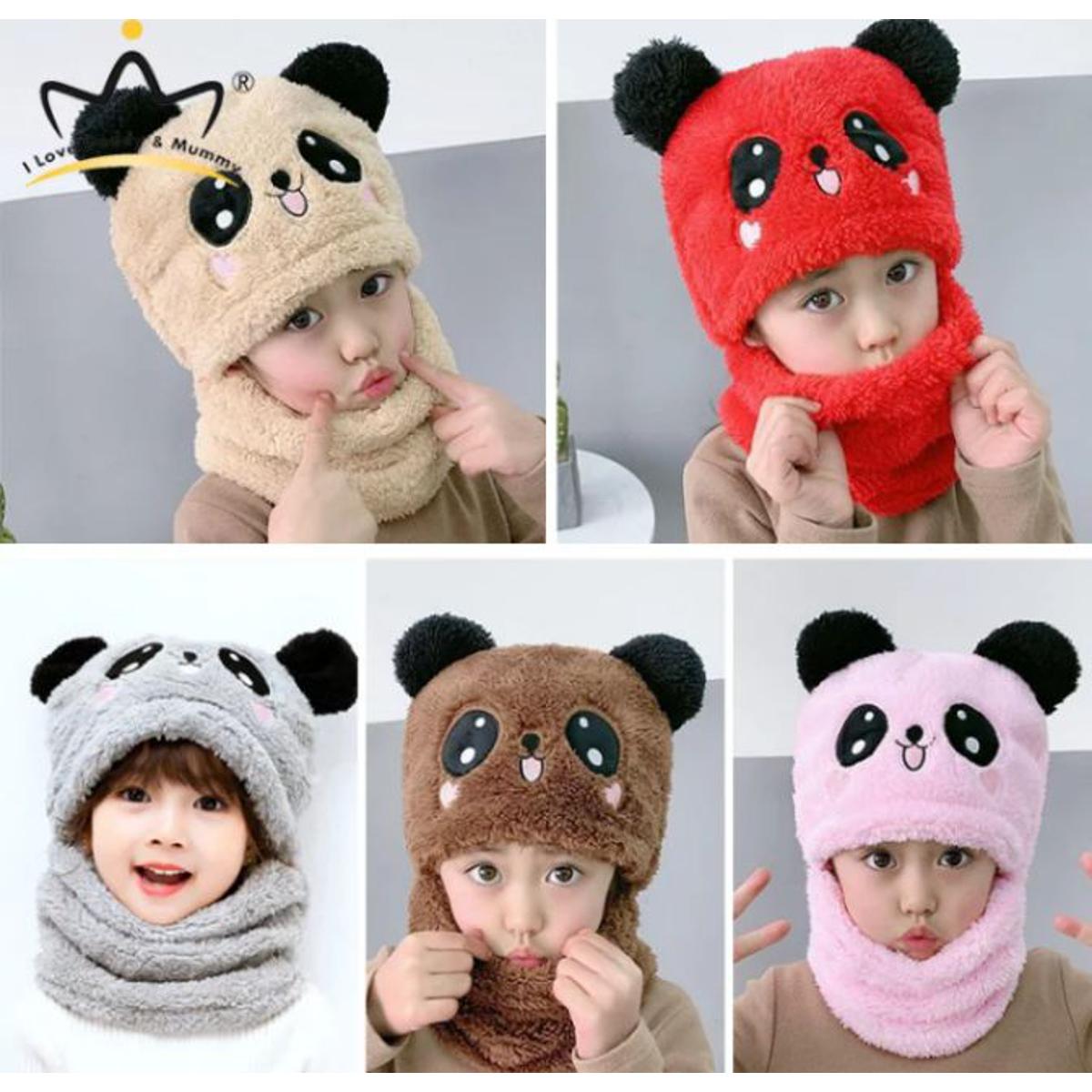 Winter Cap and Mask baby Cartoon Hat for Kids