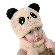 Winter Cap and Mask baby Cartoon Hat for Kids