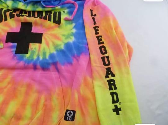 Lifeguard Hoodie Tie Die