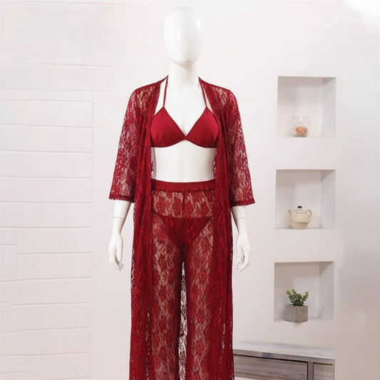 4 PIECE BIRDAL NIGHT SUIT