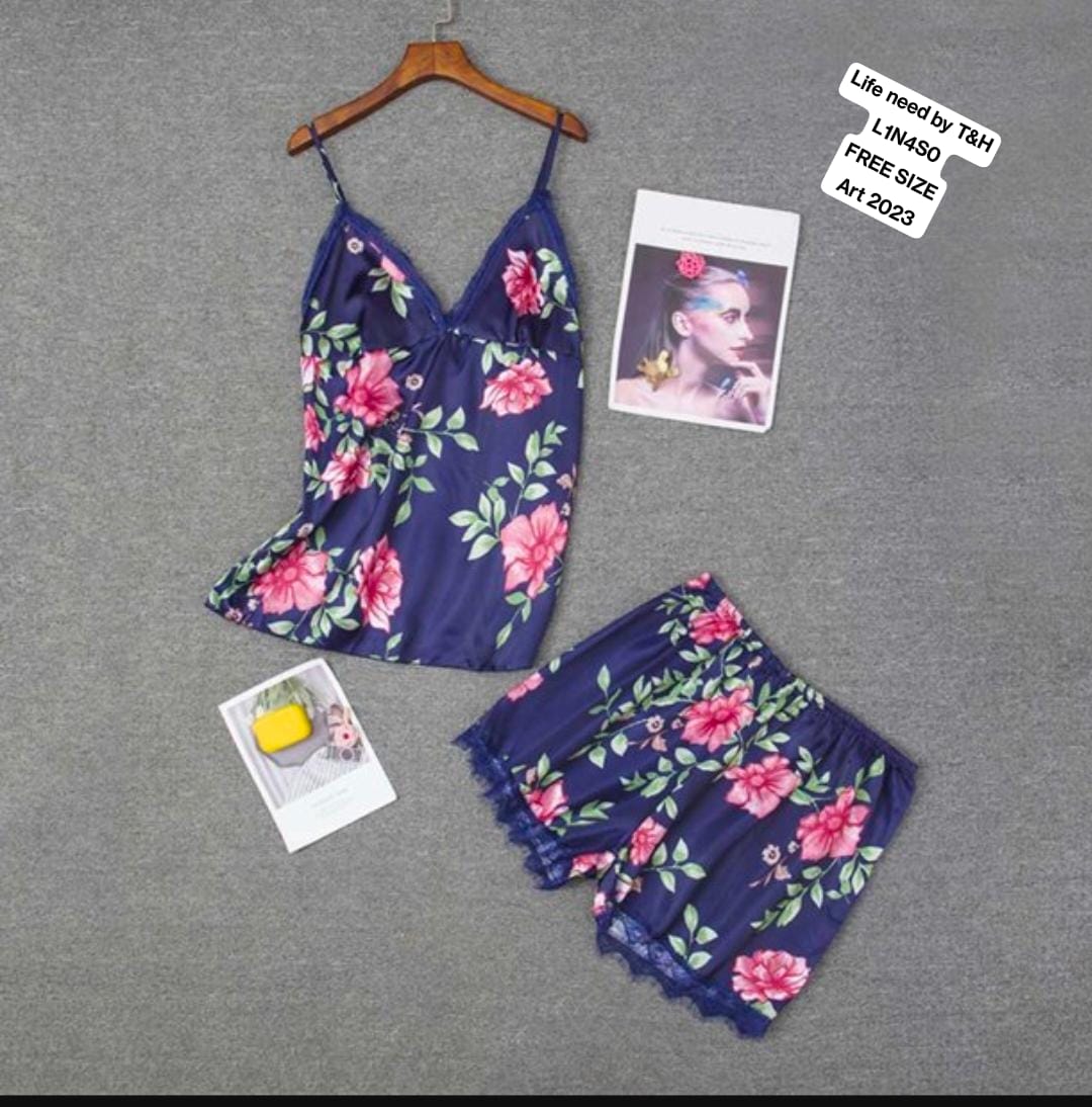 2 PEC CAMISOLE+SHORT NIGHTY SET