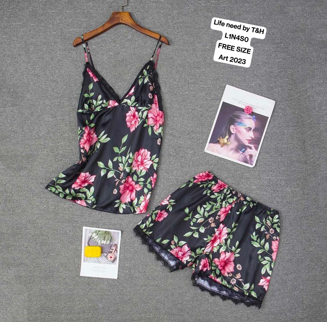 2 PEC CAMISOLE+SHORT NIGHTY SET